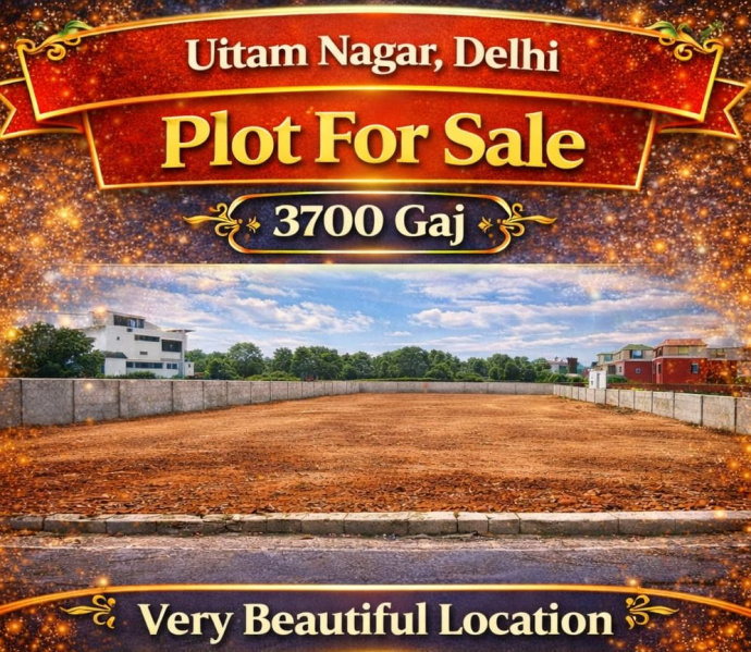  3700 Sq. Yards Residential Plot for Sale in Uttam Nagar, Delhi