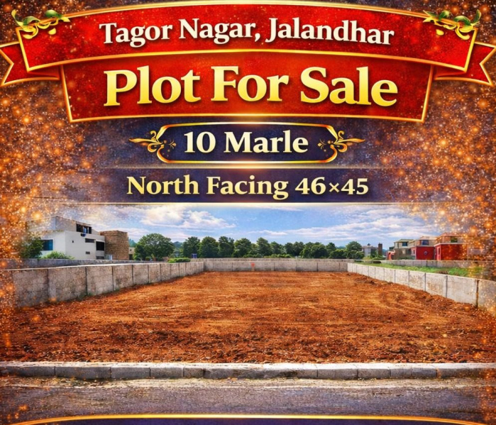  10 Marla Residential Plot for Sale in Tagore Nagar, Jalandhar