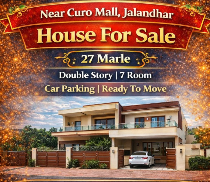 7 BHK 27 Marla House for Sale in 66 Feet Road, Jalandhar