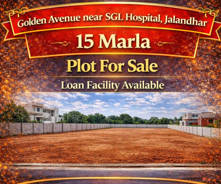  15 Marla Residential Plot for Sale in Golden Avenue, Jalandhar
