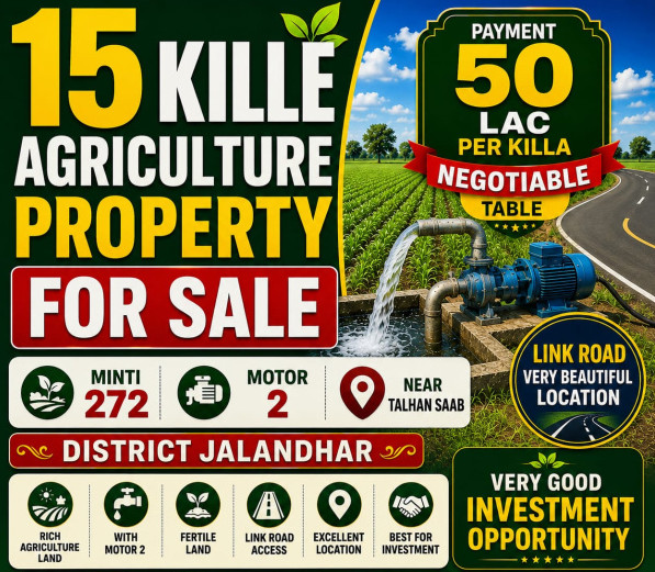  15 Acre Agricultural/Farm Land for Sale in Ajit Nagar, Jalandhar