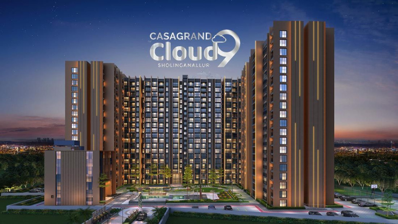 4 BHK 2371 Sq.ft. Apartment for Sale in Sholinganallur, Chennai