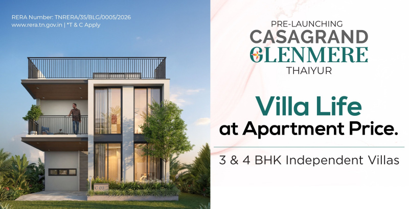 3 BHK 1625 Sq.ft. Villa for Sale in Thaiyur, Chennai