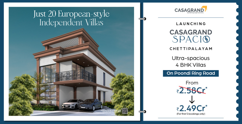 4 BHK 3502 Sq.ft. Villa for Sale in Chettipalayam, Tirupur