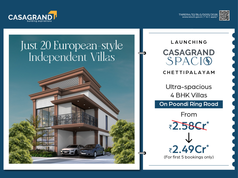 4 BHK 3502 Sq.ft. Villa for Sale in Chettipalayam, Tirupur