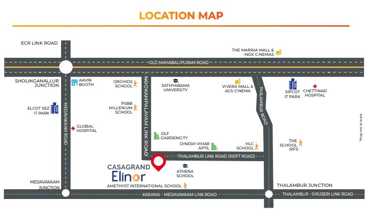 2 BHK 1146 Sq.ft. Apartment for Sale in Thalambur, Chennai