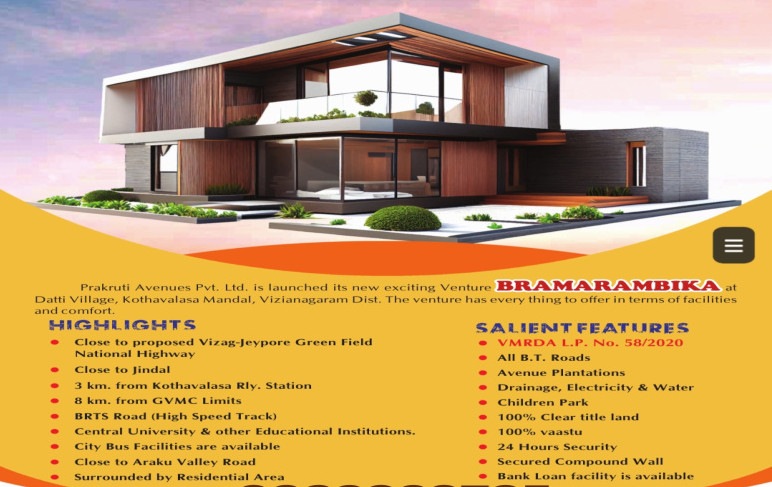200 Sq. Yards Residential Plot for Sale in Bhogapuram, Vizianagaram