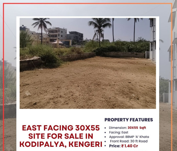  1650 Sq.ft. Residential Plot for Sale in Kodipalya, Bangalore