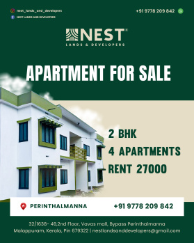 2 BHK Flat for Sale in Perinthalmanna, Malappuram