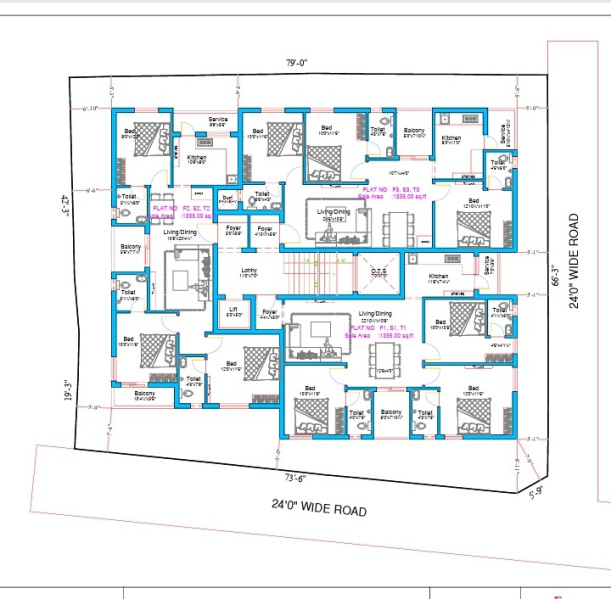 3 BHK 1335 Sq.ft. Apartment for Sale in Ambattur, Chennai