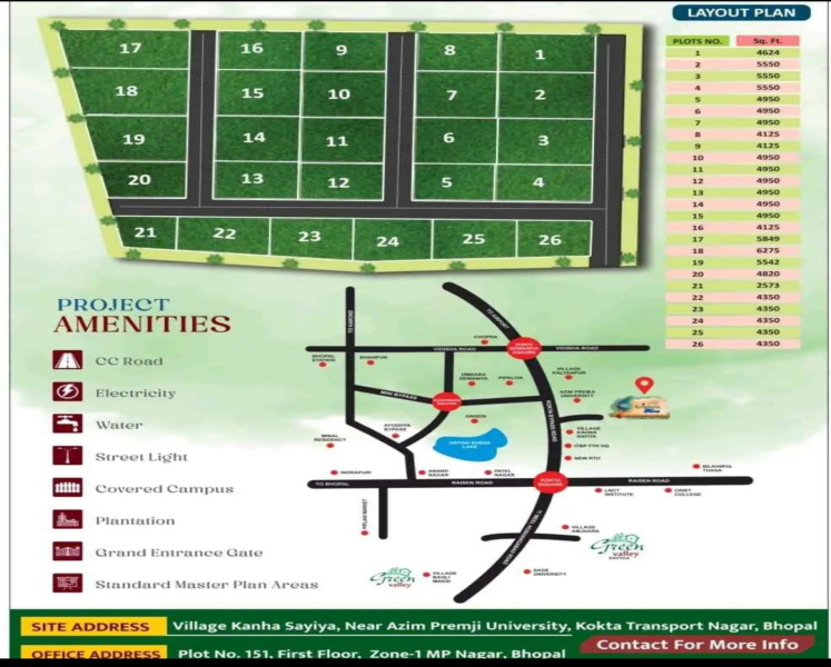 2.5 BHK 5000 Sq.ft. Farm House for Sale in Kokta Bypass Rd, Bhopal