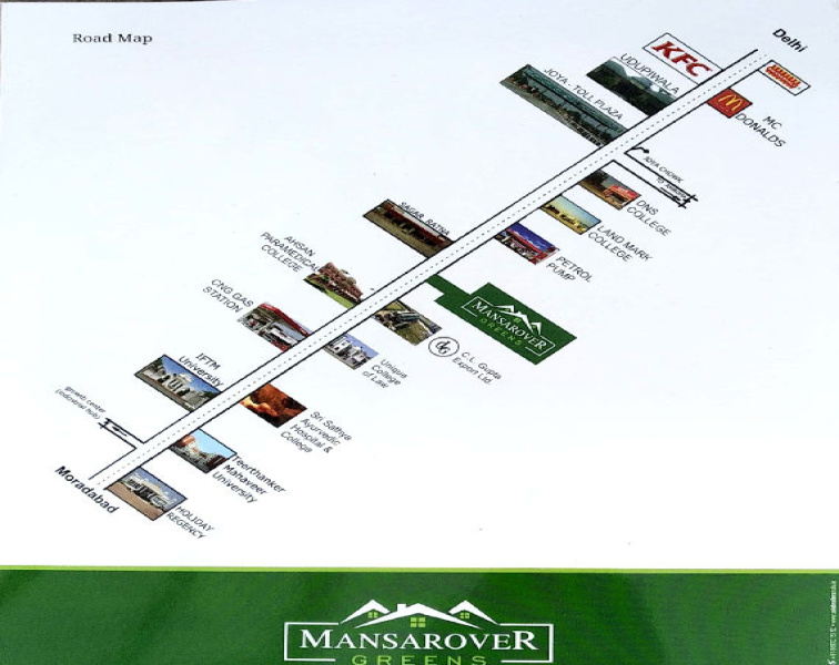  100 Sq. Yards Residential Plot for Sale in Delhi Road, Moradabad