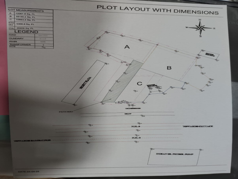  28 Guntha Residential Plot for Sale in Choudwar, Cuttack