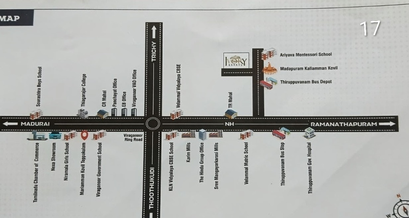  10 Acre Residential Plot for Sale in Thirupuvanam Sivaganga