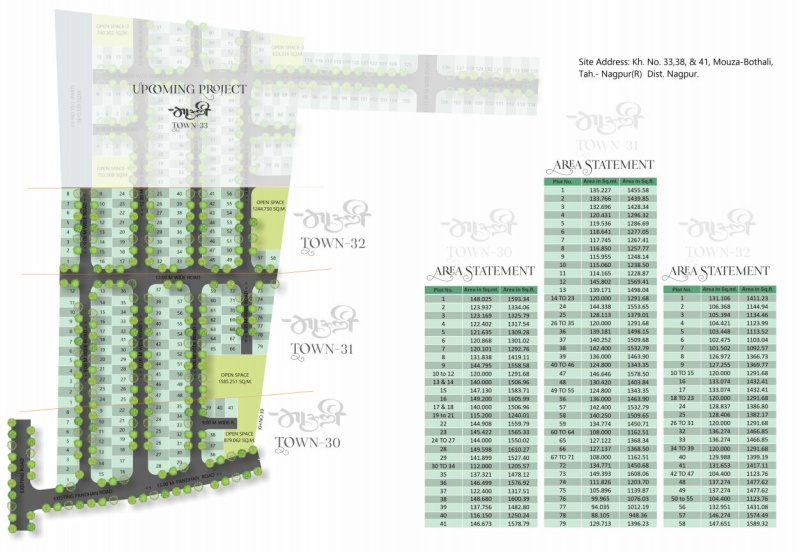 1163 Sq.ft. Residential Plot for Sale in Bothli, Nagpur