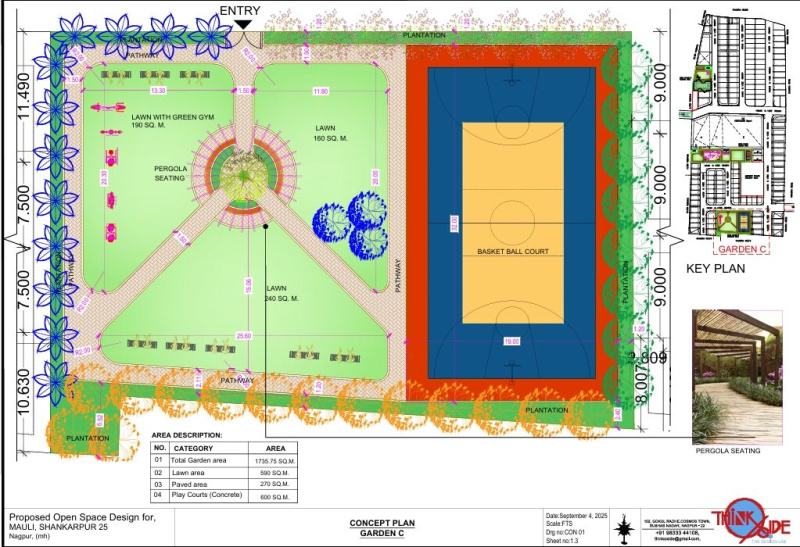  1396 Sq.ft. Residential Plot for Sale in Bothli, Nagpur
