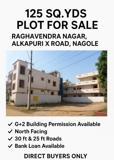  125 Sq. Yards Residential Plot for Sale in Sai Nagar, Nagole, Hyderabad