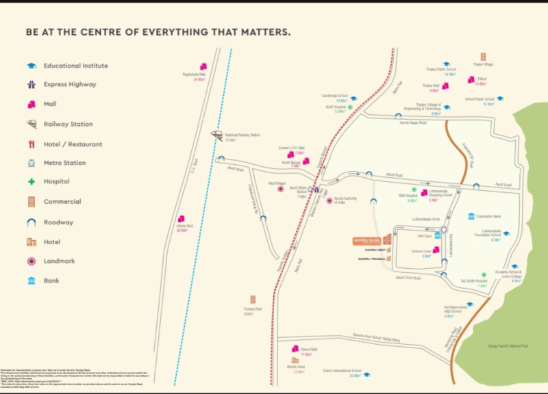 2 BHK 787 Sq.ft. Apartment for Sale in Akurli Road Kandivali East, Mumbai