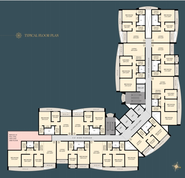 2 BHK 836 Sq.ft. Apartment for Sale in Vinay Nagar, Mira Road East, Mumbai