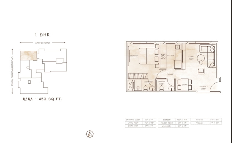 1.5 BHK 690 Sq.ft. Apartment for Sale in Asha Nagar, Mulund West, Mumbai