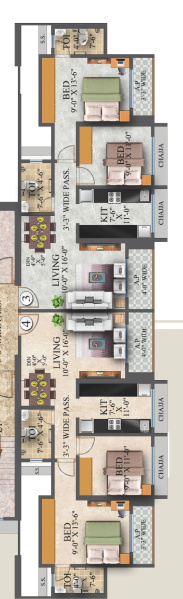 2 BHK 789 Sq.ft. Apartment for Sale in Ramdev Park, Mira Road East, Mumbai