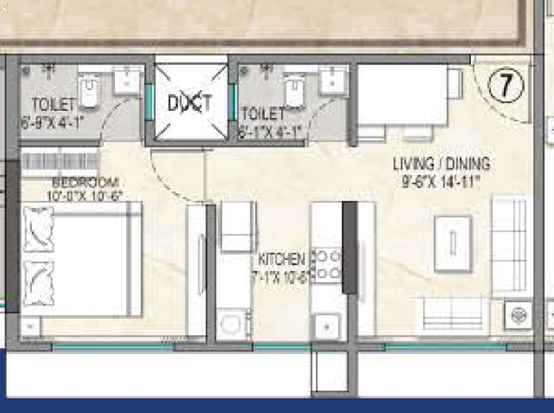 1 BHK 469 Sq.ft. Apartment for Sale in Shailendra Nagar, Dahisar East, Mumbai