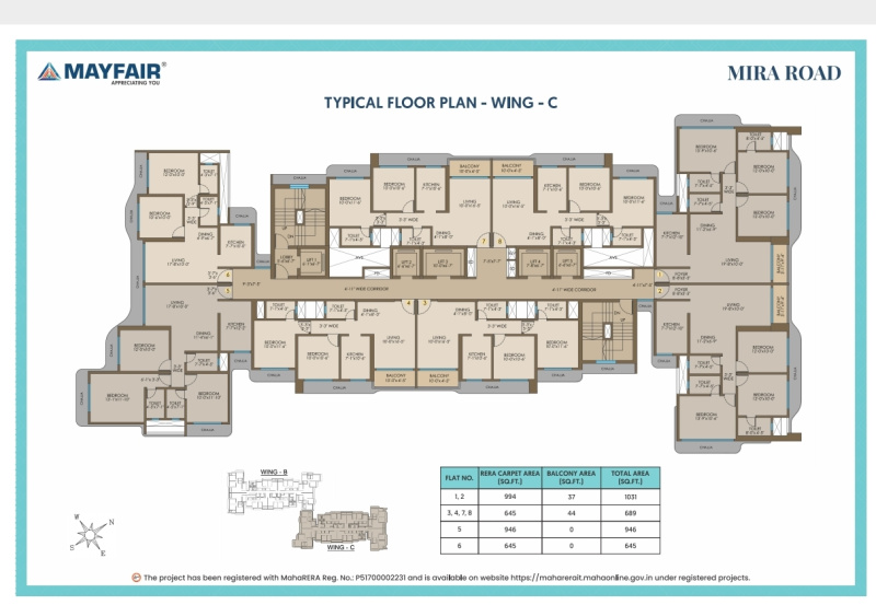 2 BHK 827 Sq.ft. Apartment for Sale in Mira Road East, Mumbai