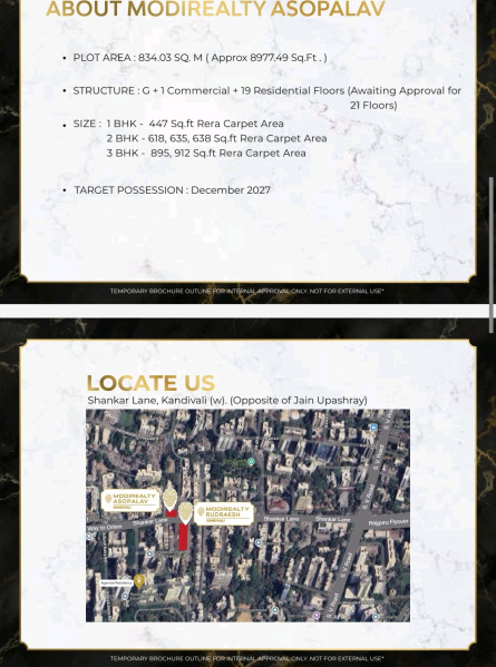 2 BHK 741 Sq.ft. Apartment for Sale in Kandivali West, Mumbai