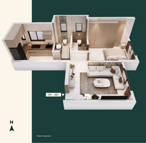 2 BHK 752 Sq.ft. Apartment for Sale in Borivali East, Mumbai