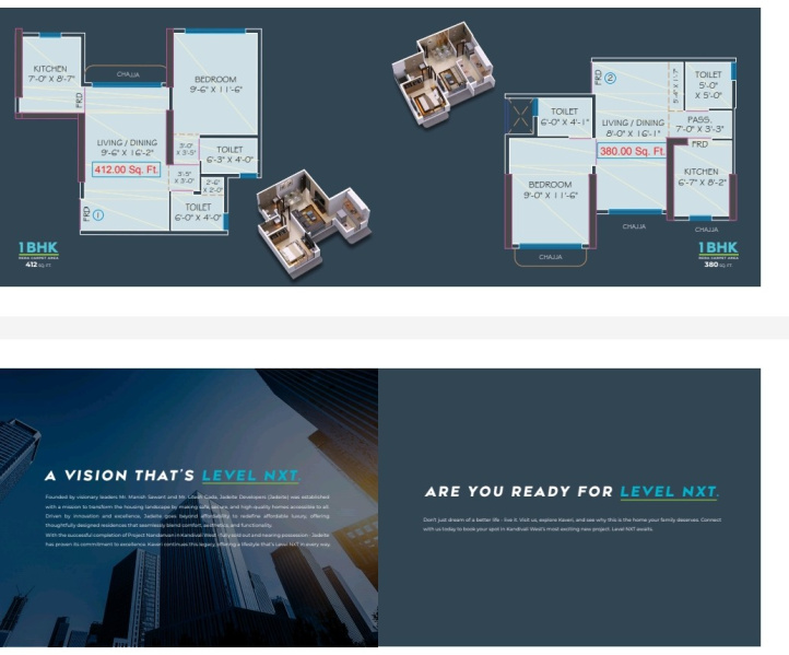 1 BHK 425 Sq.ft. Apartment for Sale in Charkop, Kandivali West, Mumbai