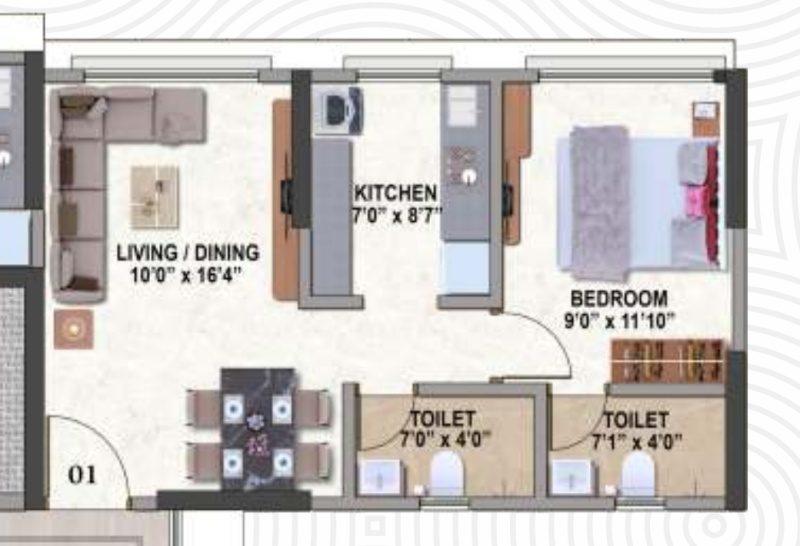 2 BHK 725 Sq.ft. Apartment for Sale in Rajendra Nagar, Borivali East, Mumbai