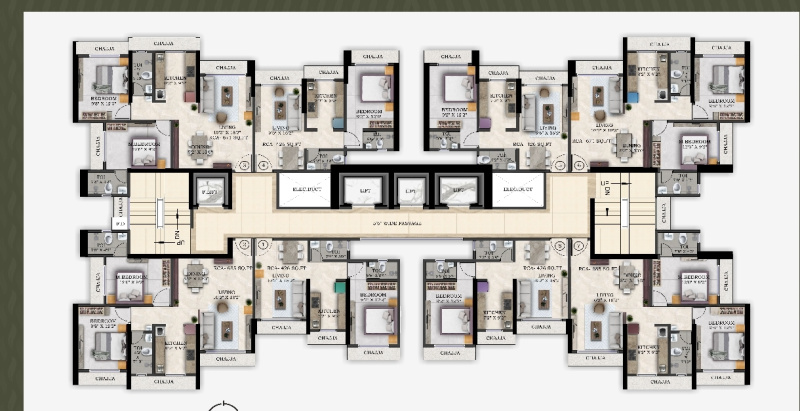 2 BHK 805 Sq.ft. Apartment for Sale in Vinay Nagar, Mira Road East, Mumbai