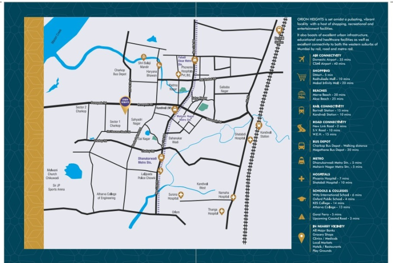 1 BHK 425 Sq.ft. Apartment for Sale in Charkop, Kandivali West, Mumbai