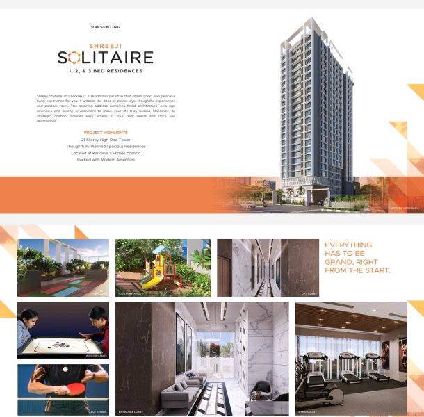 1 BHK 466 Sq.ft. Apartment for Sale in Charkop, Kandivali West, Mumbai