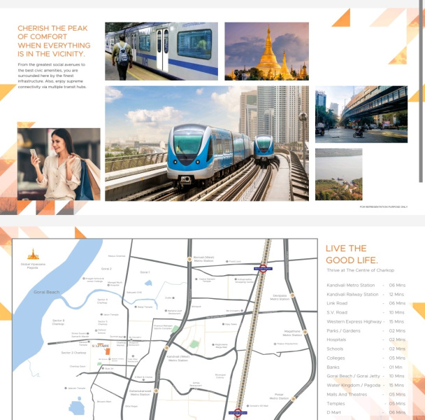 3 BHK 813 Sq.ft. Apartment for Sale in Charkop, Kandivali West, Mumbai