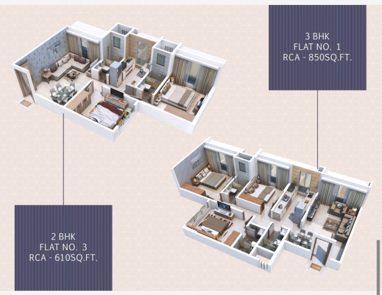 3 BHK 850 Sq.ft. Apartment for Sale in Kandivali West, Mumbai