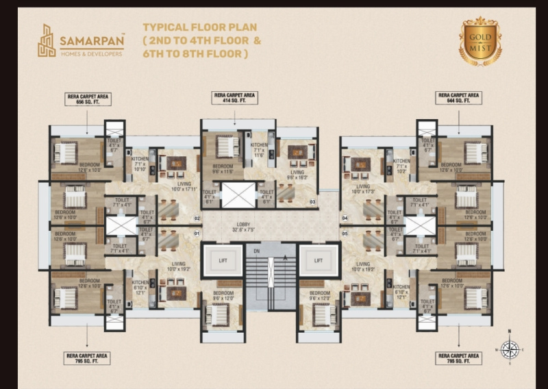 3 BHK 901 Sq.ft. Apartment for Sale in Thakur Complex, Kandivali East, Mumbai