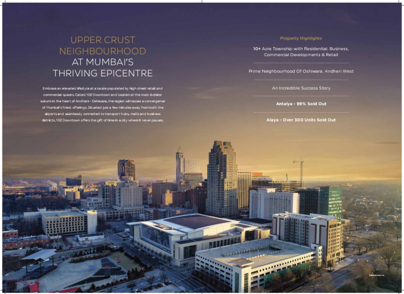 1 BHK 442 Sq.ft. Apartment for Sale in Oshiwara, Andheri West, Mumbai