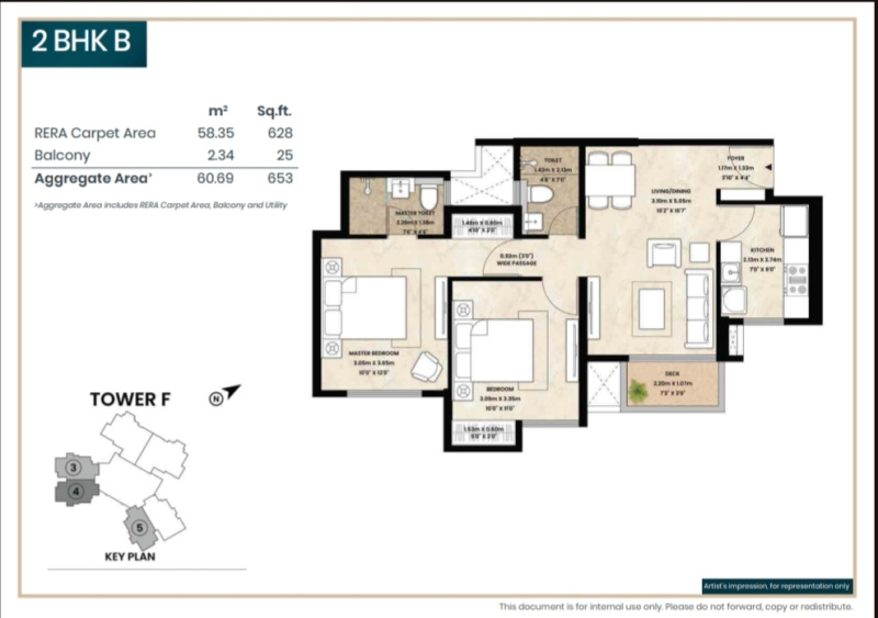 2 BHK 653 Sq.ft. Apartment for Sale in Akurli Road Kandivali East, Mumbai