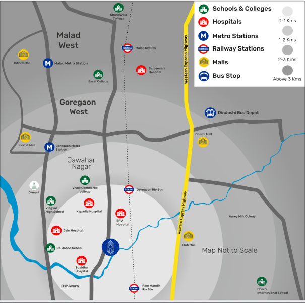 2 BHK 631 Sq.ft. Apartment for Sale in Goregaon West, Mumbai