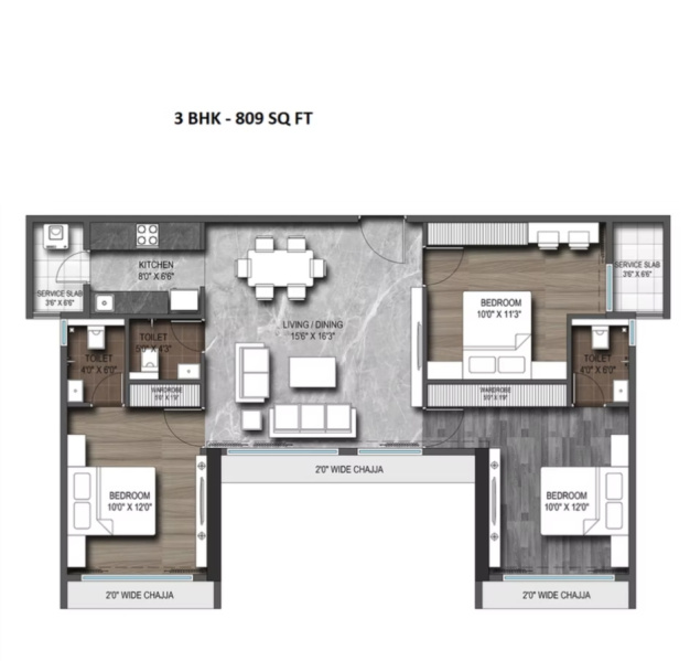 2 BHK 640 Sq.ft. Apartment for Sale in Andheri West, Mumbai