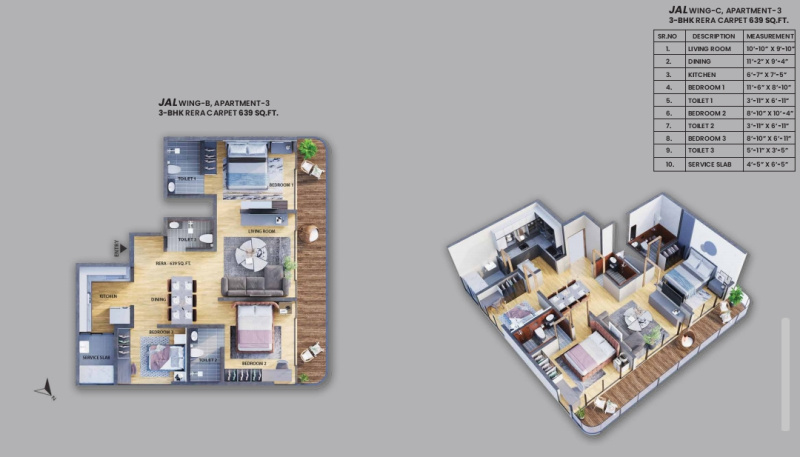 3 BHK 639 Sq.ft. Apartment for Sale in Majas Wadi, Jogeshwari East, Mumbai