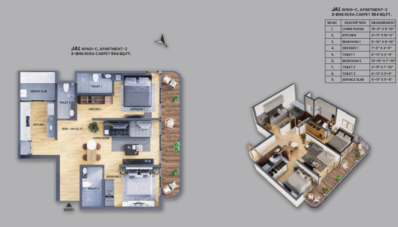 3 BHK 639 Sq.ft. Apartment for Sale in Majas Wadi, Jogeshwari East, Mumbai