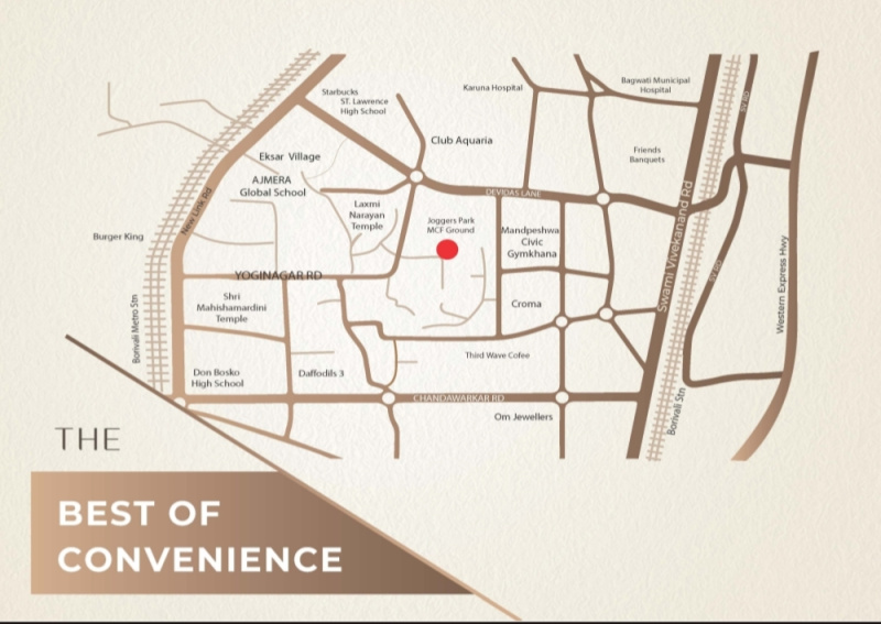 2 BHK 507 Sq.ft. Apartment for Sale in Yogi Nagar, Borivali West, Mumbai