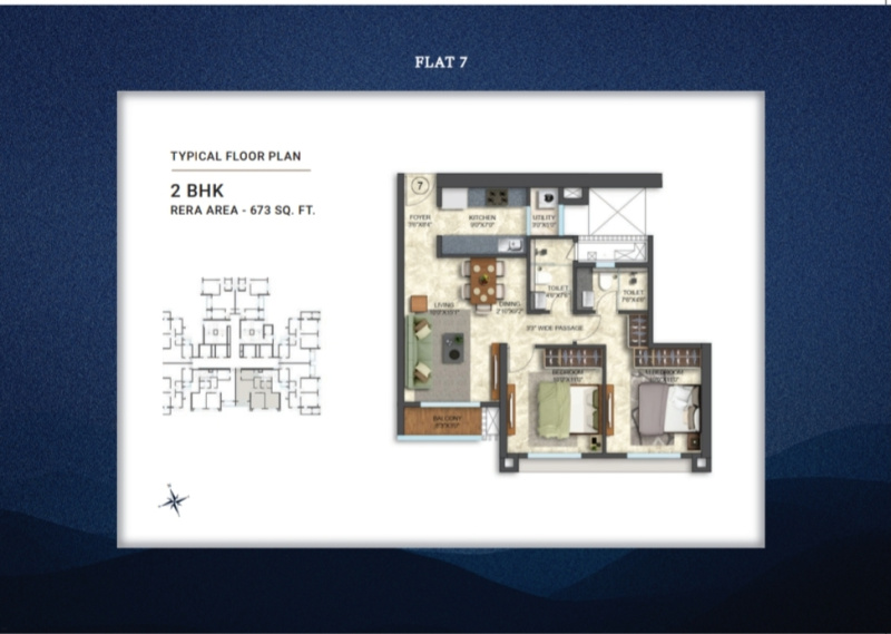 2 BHK 673 Sq.ft. Apartment for Sale in Goregaon East, Mumbai