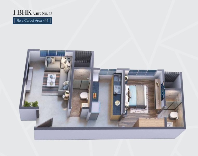 1 BHK 533 Sq.ft. Apartment for Sale in Anand Nagar, Dahisar East, Mumbai