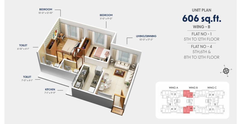 2 BHK 948 Sq.ft. Apartment for Sale in Andheri West, Mumbai
