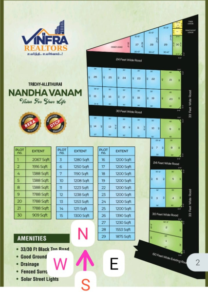  1390 Sq.ft. Residential Plot for Sale in Allithurai, Tiruchirappalli