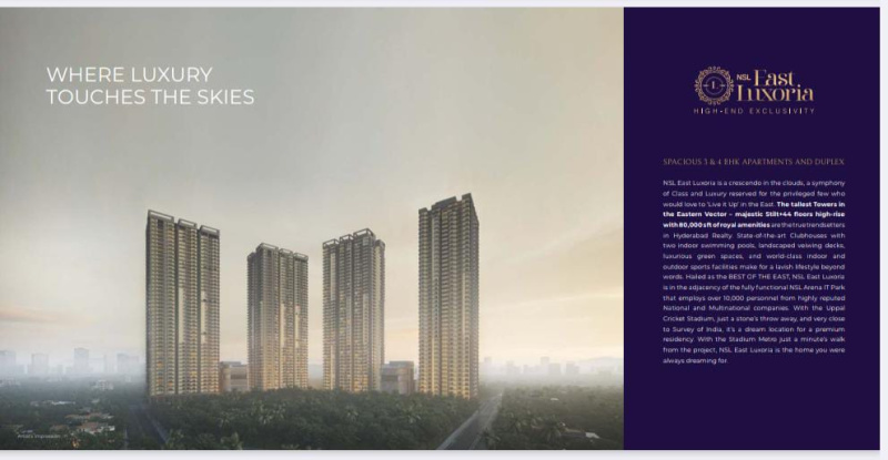 4 BHK 2984 Sq.ft. Apartment for Sale in Uppal, Hyderabad