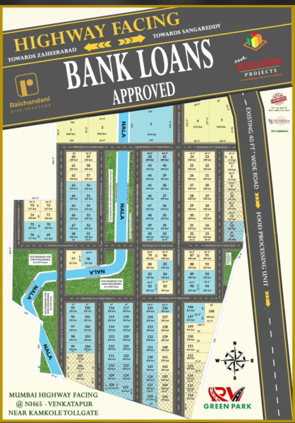  188 Sq. Yards Residential Plot for Sale in Sadasivpet, Sangareddy